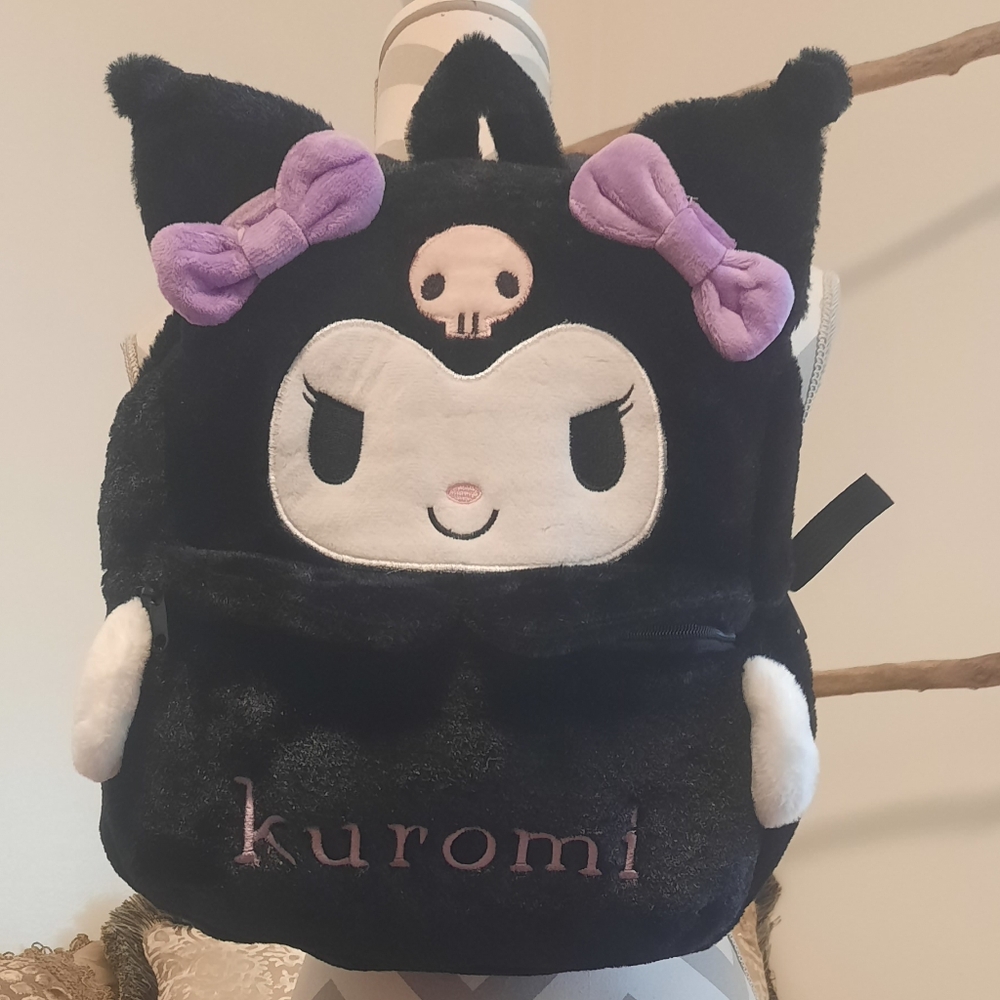 New! Kuromi Plush Backpack